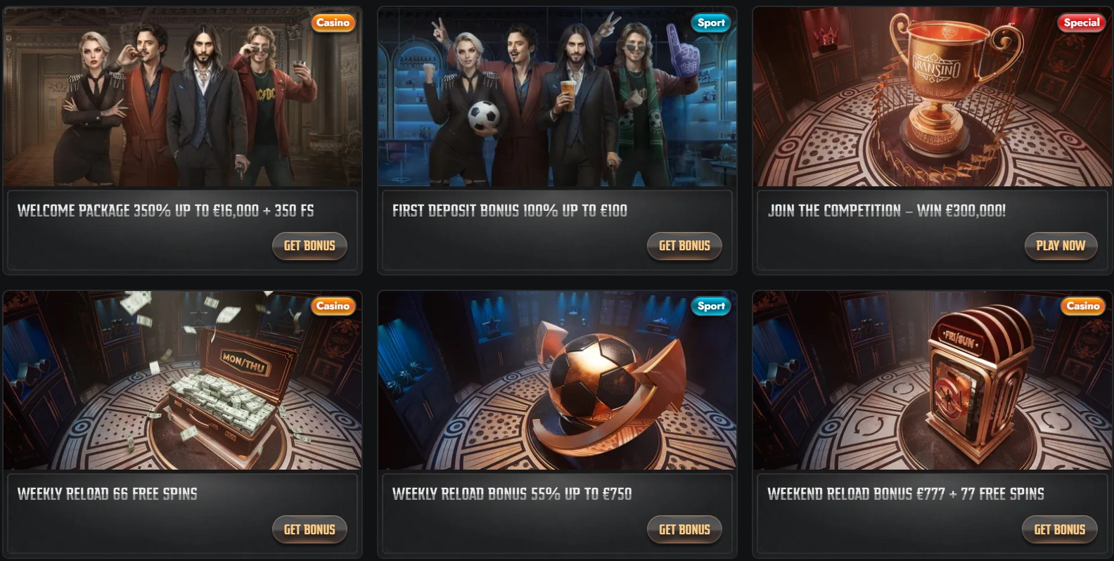 gransino bonuses